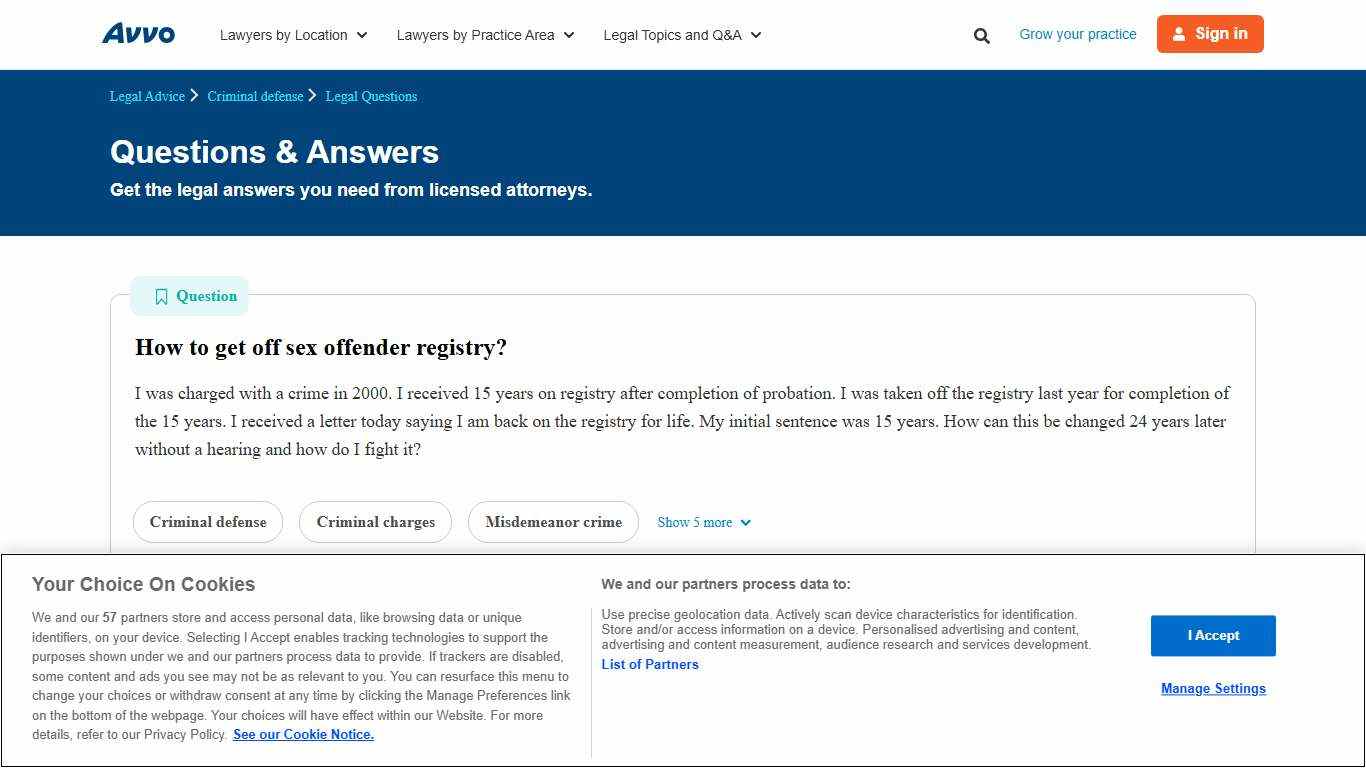 How to get off sex offender registry? - Legal Answers